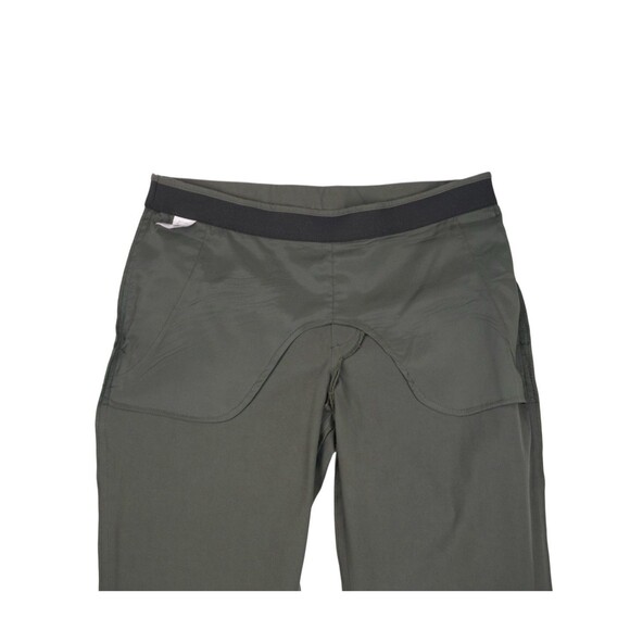 Theory Thaniel Approach Army Green Stretch Pants Pockets Size 6 - Picture 4 of 6